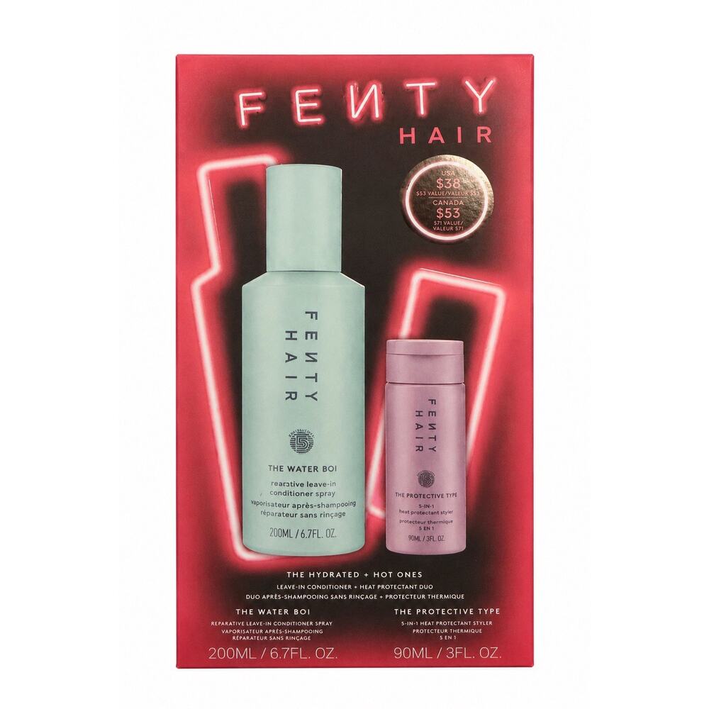 Fenty Beauty Hair - The Hydrated + Hot Ones - Heat Protectant Duo - 6.7oz / 3oz